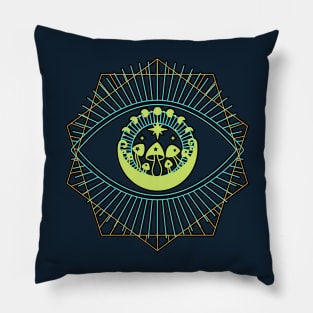 Eye See Magic & Glitter & Mushrooms Pillow