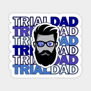 father's day 2024 trial bike dad racing motor sport daddy Magnet