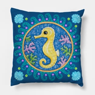 Lonely Seahorse Pillow