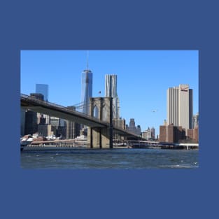 Brooklyn Bridge with Manhattan Skyline T-Shirt