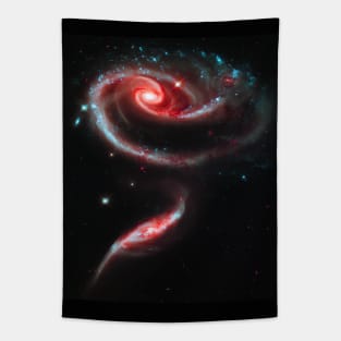 Galaxy Rose Red Tapestry