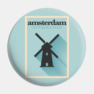 Amsterdam Poster Design Pin