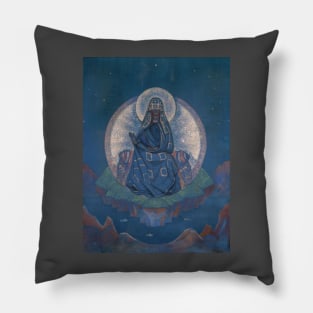 The Mother of The World by Nicholas Roerich Pillow