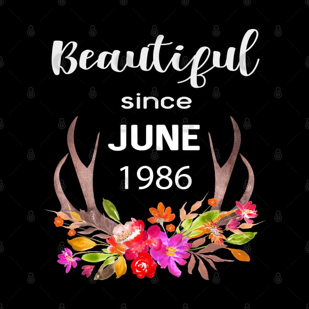 Deer Antler Elk Hunting Flower Horn Beautiful Since June 1986 by familycuteycom