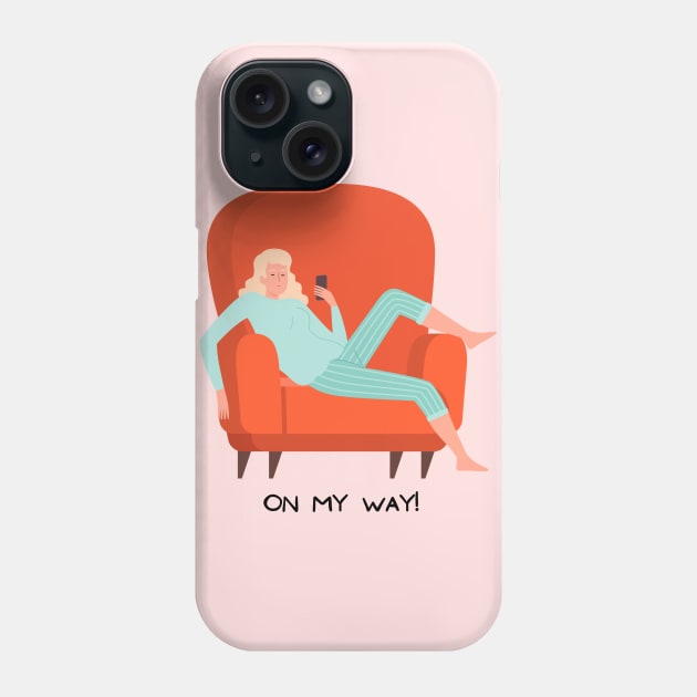 I'm On My Way Phone Case by Santag