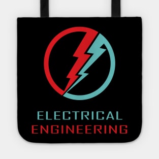 electrical engineering, lightning logo, electrician Tote