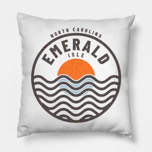 Emerald Isle, NC Summertime Vacationing Sunrise Waves Pillow