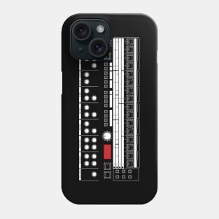 909 Drum Machine (White Lines) Phone Case