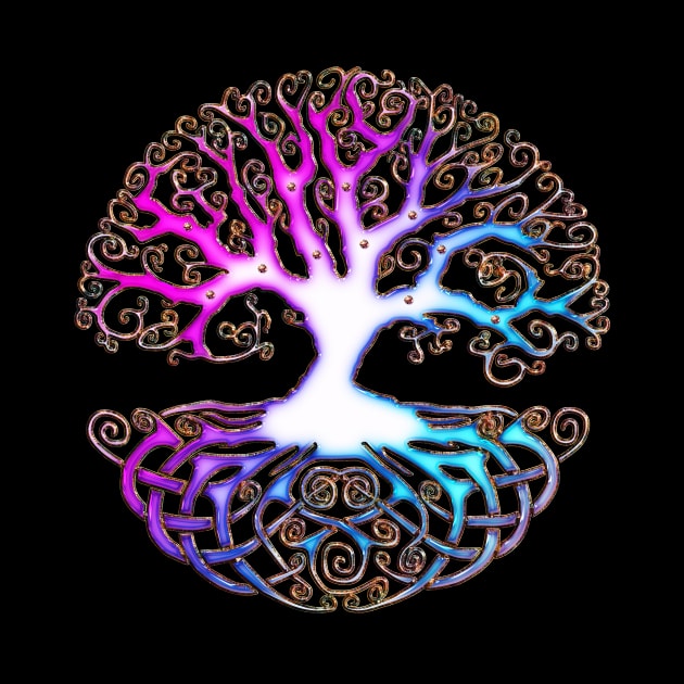 Wonderful celtic tree with celtic knot by Nicky2342