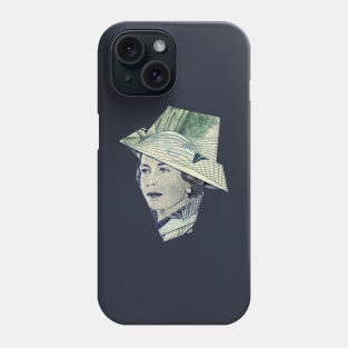 YOUNG QUEEN ELIZABETH / MONEY ORIGAMI Phone Case