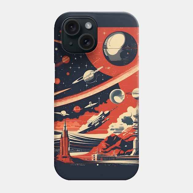 Soviet space art Phone Case by Spaceboyishere