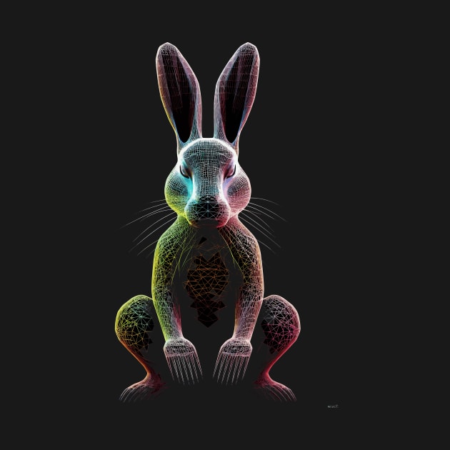 AI Easter Rabbit Digital Art Illustration - Unique and Creative Design by TeeTrendz