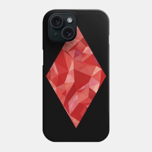 Minimalistic - Diamond Red Polygon Phone Case