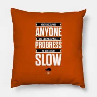 Makes Progress Plato Motivational Quotes Pillow