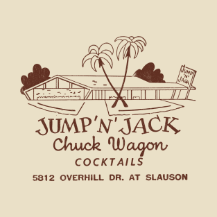 Jump N Jack Chuck wagon Cocktails  --- Vintage Style Faded Design T-Shirt