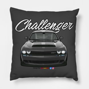 Challenger SRT Black by pjesusart Pillow