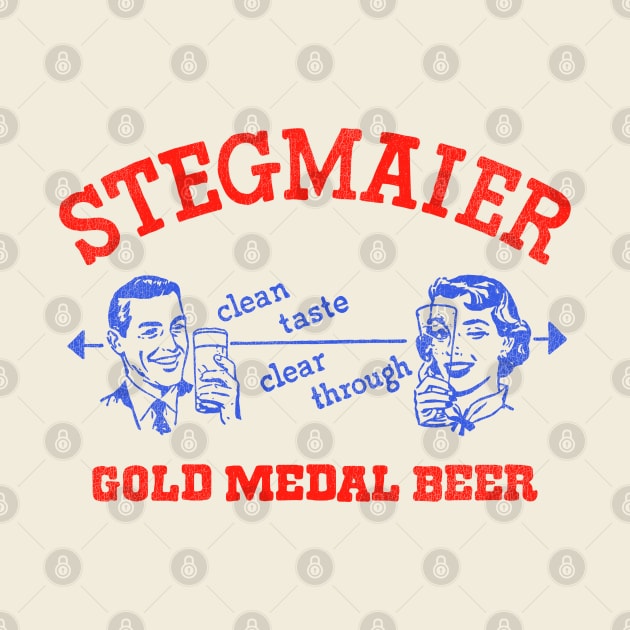 Stegmaier Gold Metal Retro Defunct Beer by darklordpug