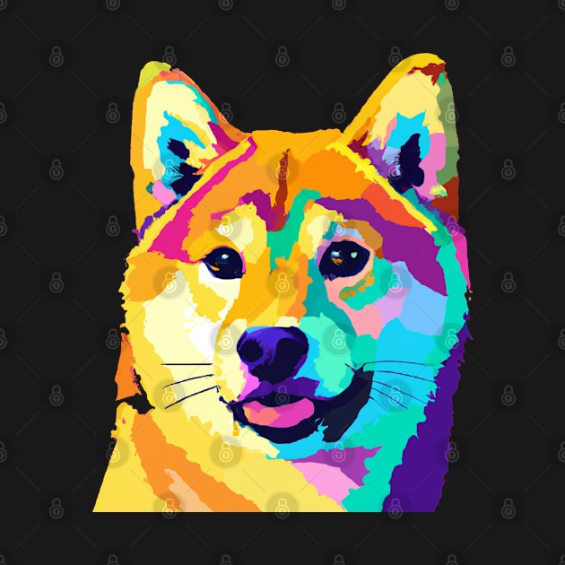 Shiba Inu Pop Art - Dog Lover Gifts by PawPopArt