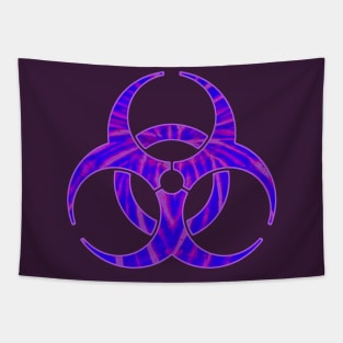 Purple Biohazard Tapestry