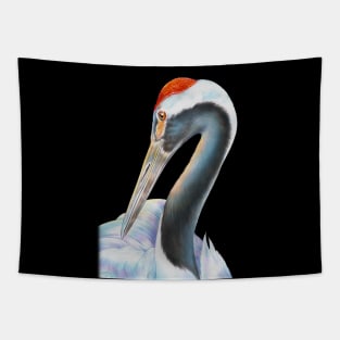 Red Crowned Crane Tapestry