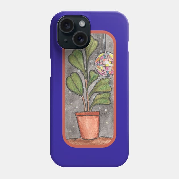 Disco Houseplant Phone Case by HFGJewels