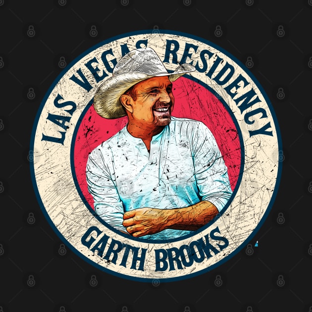 Retro Style Fan Art Design Garth brooks Las Vegas Residensy by rido public