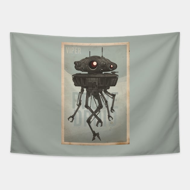 Viper Probe Droid Tapestry by CoryFreemanDesign