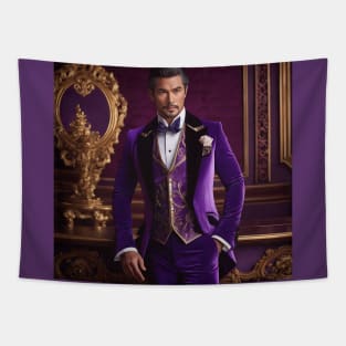 Extreme Purple - Velvet Suit Rococo Gentleman Tapestry