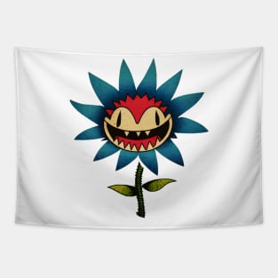 Colourful evil flower Tapestry