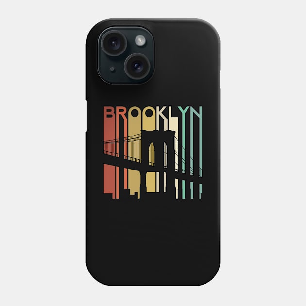 Brooklyn Bridge New York Retro Vintage Urban Architecure Bayridge Phone Case by Shirtsurf