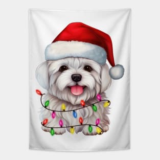 Christmas Maltese Tapestry