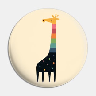 Galaxy Giraffe Pin