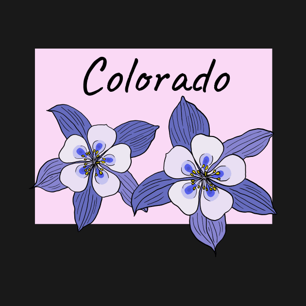 Colorado Blue Columbine Flower by SunburstGeo