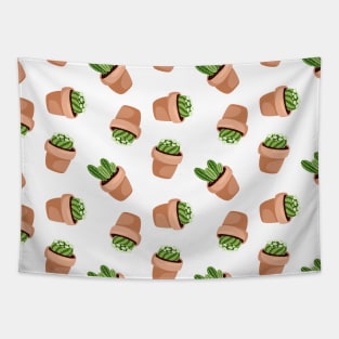 Potted Cacti Pattern Tapestry