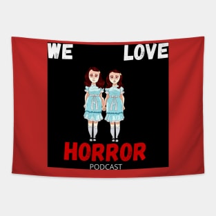 We Love Horror Podcast Grady Twins Design Tapestry