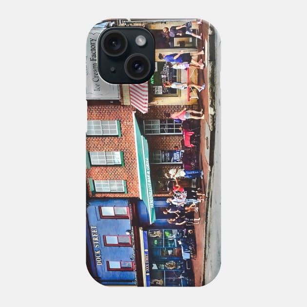 Annapolis MD - Dock Street Phone Case by SusanSavad