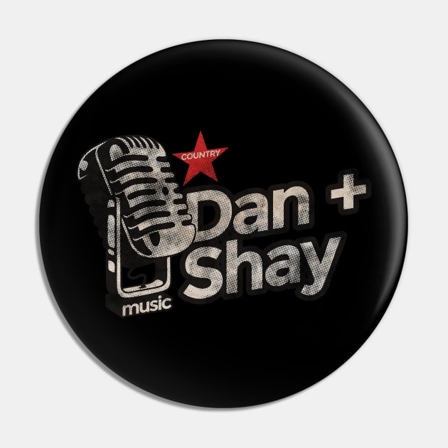 Dan + Shay - Vintage Microphone Pin by G-THE BOX