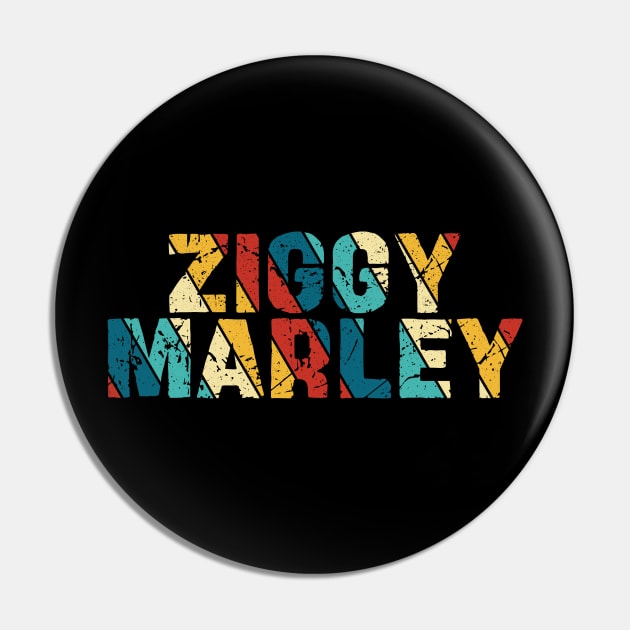 Retro Color - Ziggy Marley Pin by Arestration
