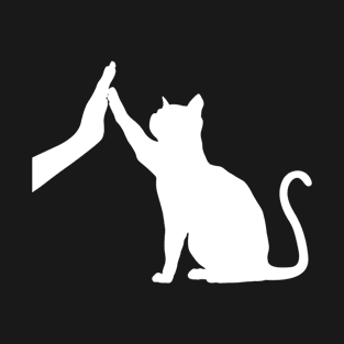 Funny Cat High Five - Cute Cat Owner & Cat Lover Gift For Men, Women & Kids T-Shirt