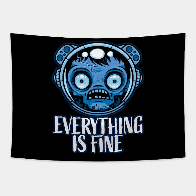 Zombie Astronaut Is Fine Tapestry by fizzgig