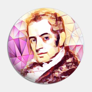 Washington Irving Pink Portrait | Washington Irving Artwork 9 Pin