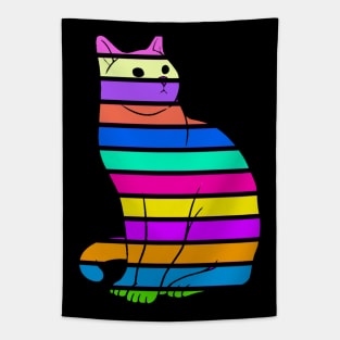 Colorful Cat Tapestry