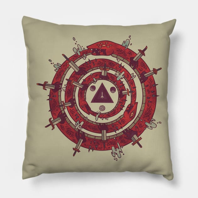 the cycle 1 Pillow by againstbound