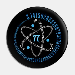 Pi Day Spiral Pi Math Number Symbol 3.14 Pin