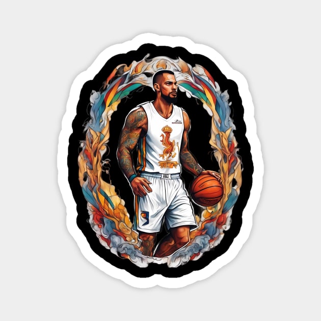 Basketball Tattoo Magnet by animegirlnft