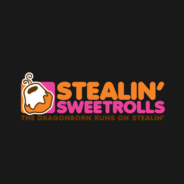 Disover Stealin' Sweetrolls - The Elder Scrolls - T-Shirt