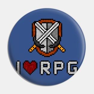 I ♥ RPG Pin