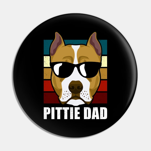 Pittie Dad | American Pit Bull Terrier Owner Gift Pin by Streetwear KKS