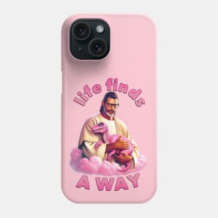 Life Finds a Way Pink Raptor Phone Case