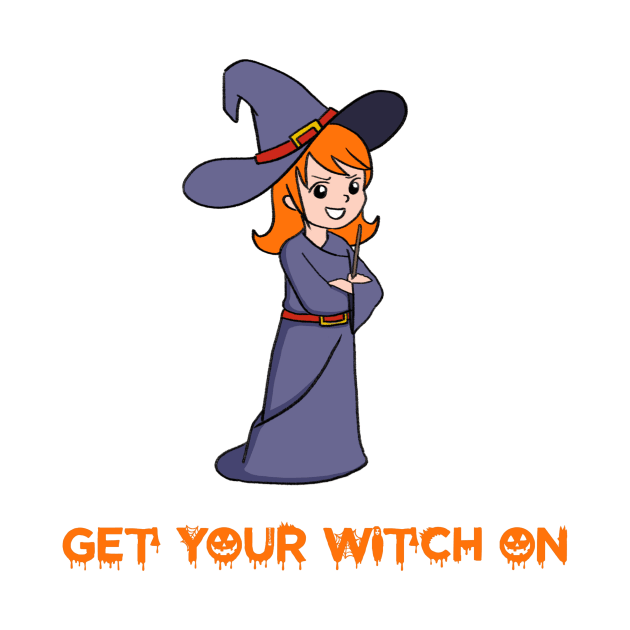 Halloween witch cartoon by ballooonfish